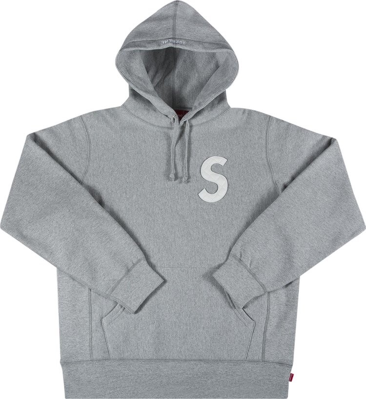 

Толстовка Supreme S Logo Hooded Sweatshirt 'Heather Grey', серый