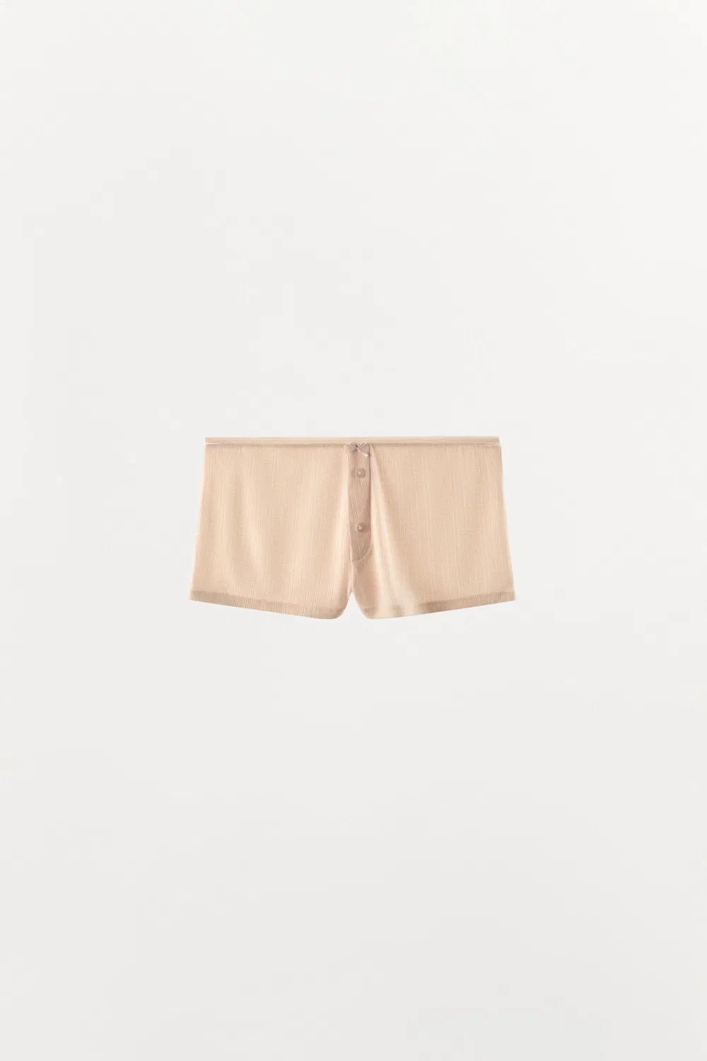 Шорты с ажурным узором, бантом и пуговицами ZARA, Pale Pink — фото 3