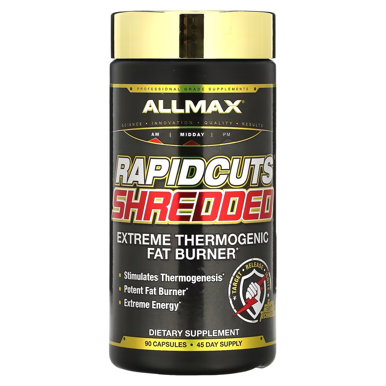 

Настоящий Сжигатель Жира ALLMAX Rapidcuts Shredded, 90 капсул