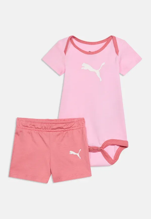 Комплект для новорожденных хлопковый Puma, розовый — фото 3