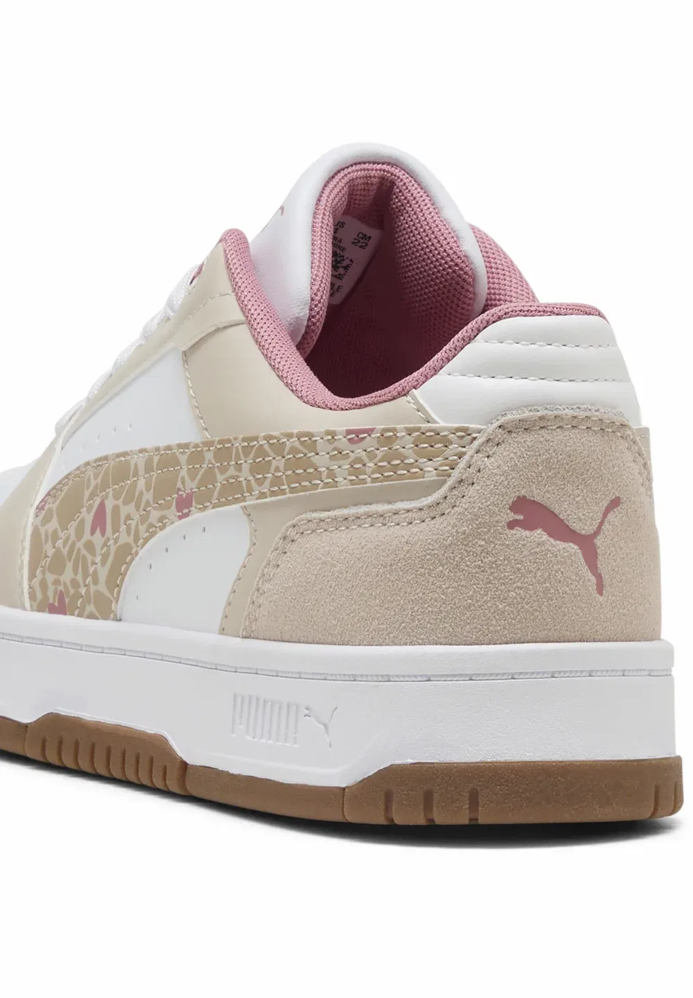 Rebound slam lo winter safari jr unisex - кроссовки Puma, Silver Fog-Birch-Puma White — фото 4