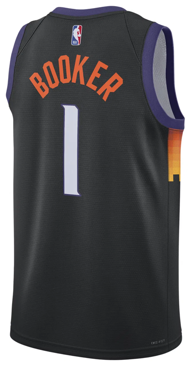 Мужская баскетбольная майка Swingman City Edition Nike Suns, цвет Black/Multi — фото 2