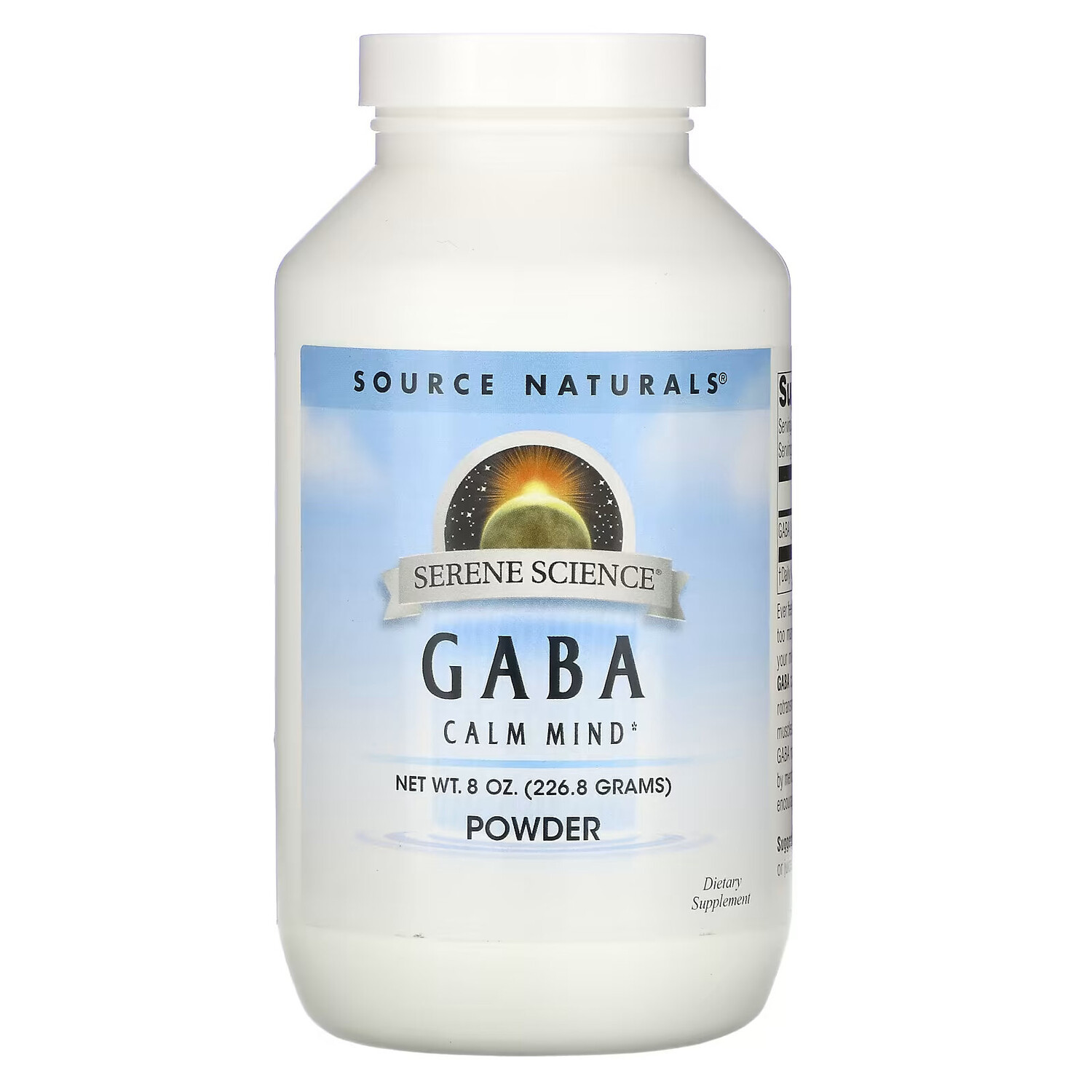 

Source Naturals, порошок GABA, 226,8 г (8 унций)