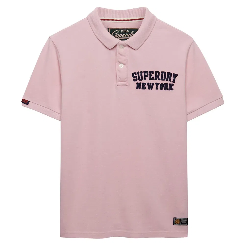Мужское поло с коротким рукавом Vintage Athletic Superdry, Pink