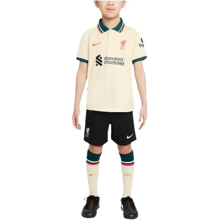 Детский спортивный комплект с лацканом Nike, Beige Yellow/Black/White