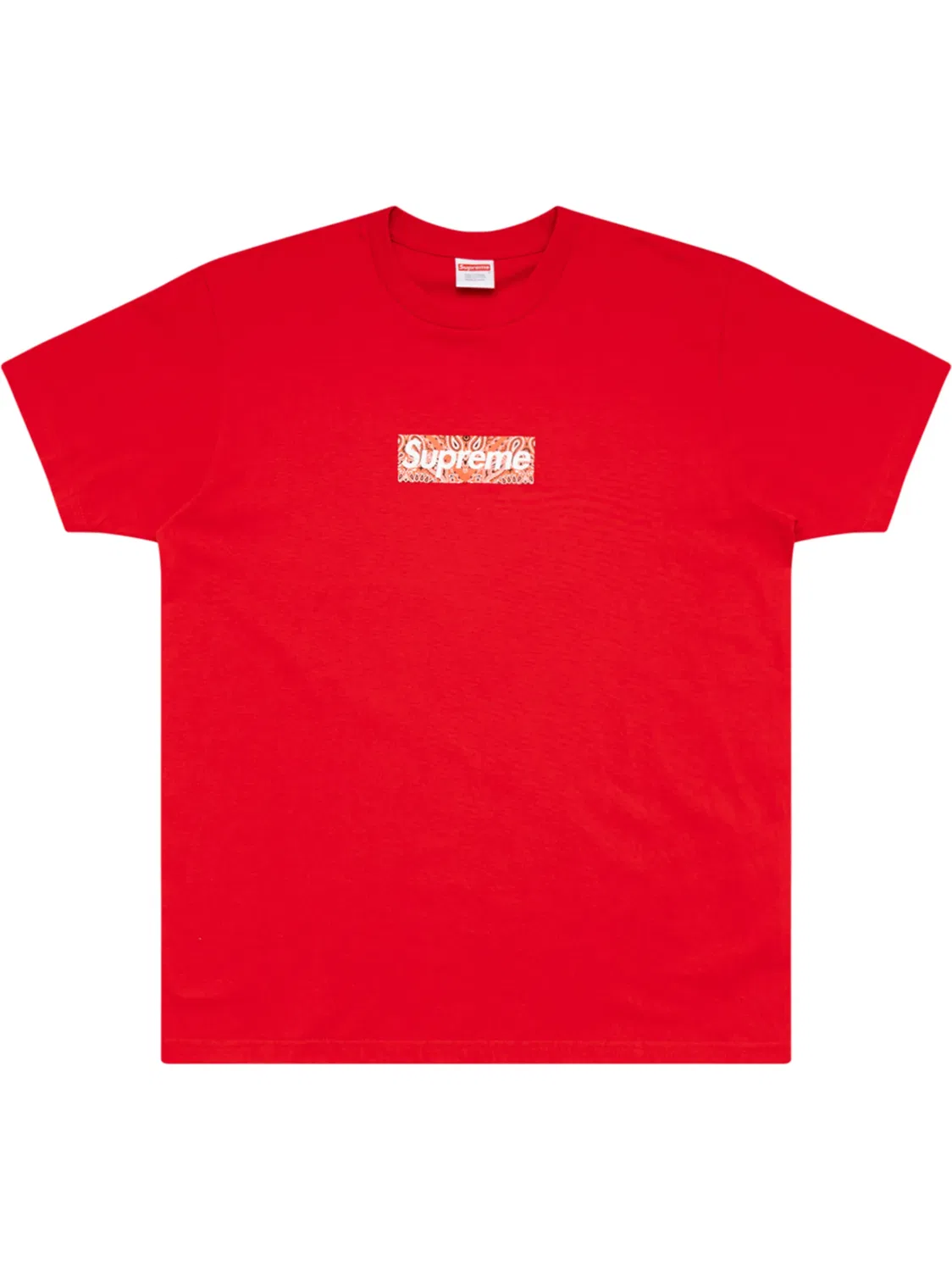 Supreme Футболка Bandana Box Logo красная