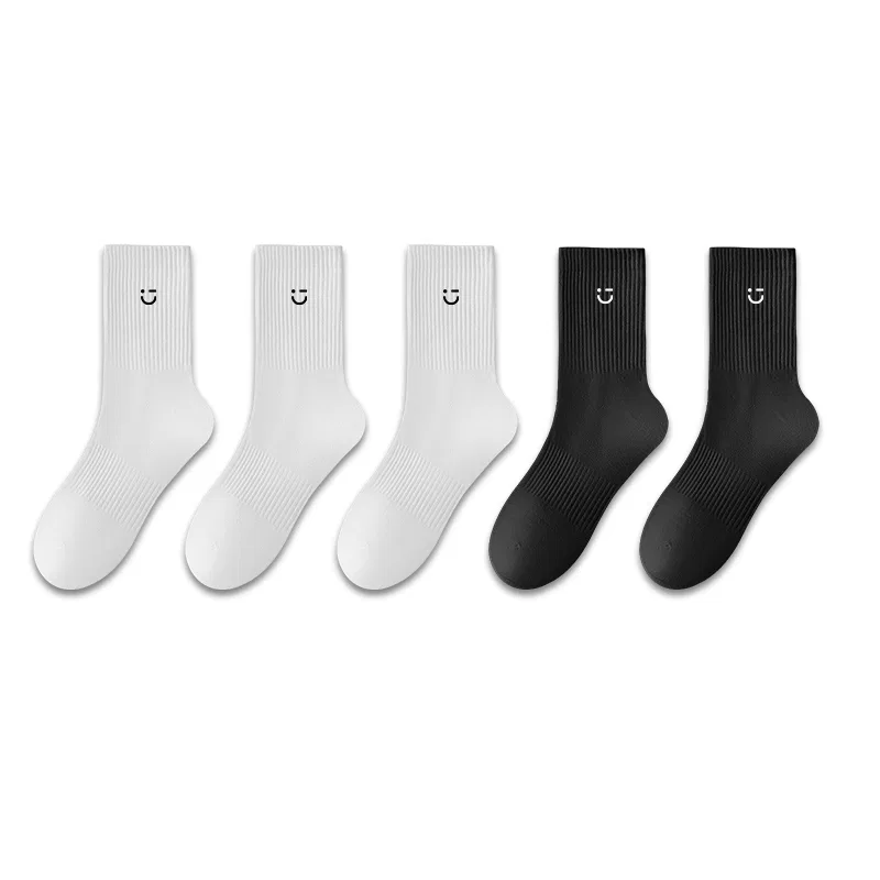 Детские носки-гольфы набор 5 пар MINISO, 3 Pack White+2 Pack Black