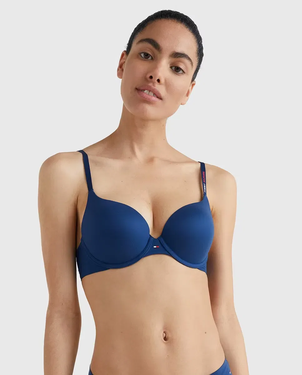 Женский бюстгальтер push-up из микрофибры Tommy Hilfiger, Azul