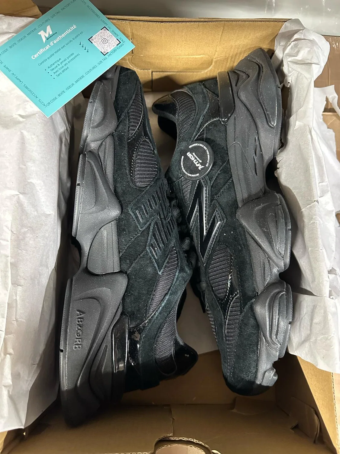 Детские кроссовки с двойной подошвой 9060 New Balance, Schwarz — фото 2