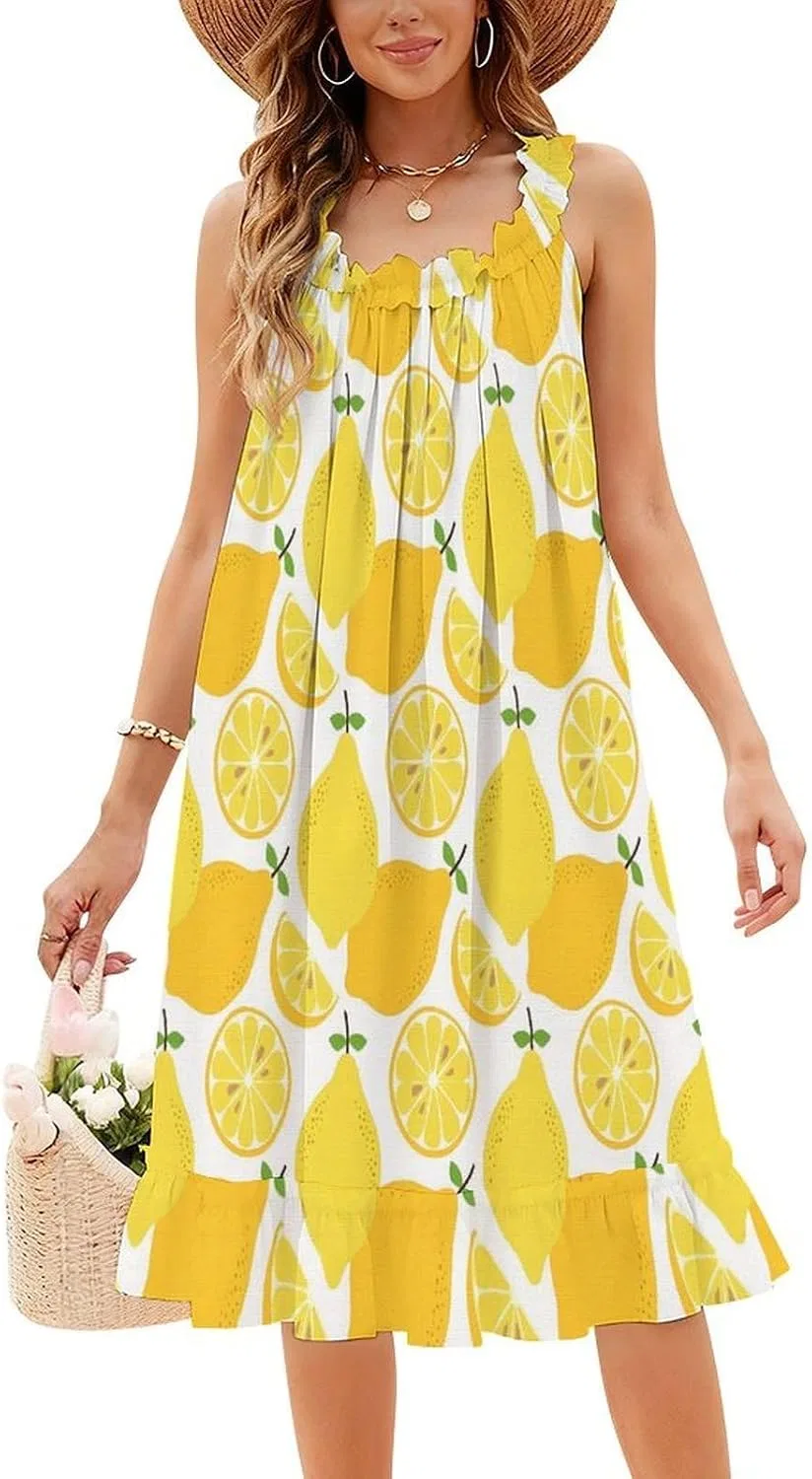 Женское платье-комбинация с цветочной отделкой Lemon, Black
