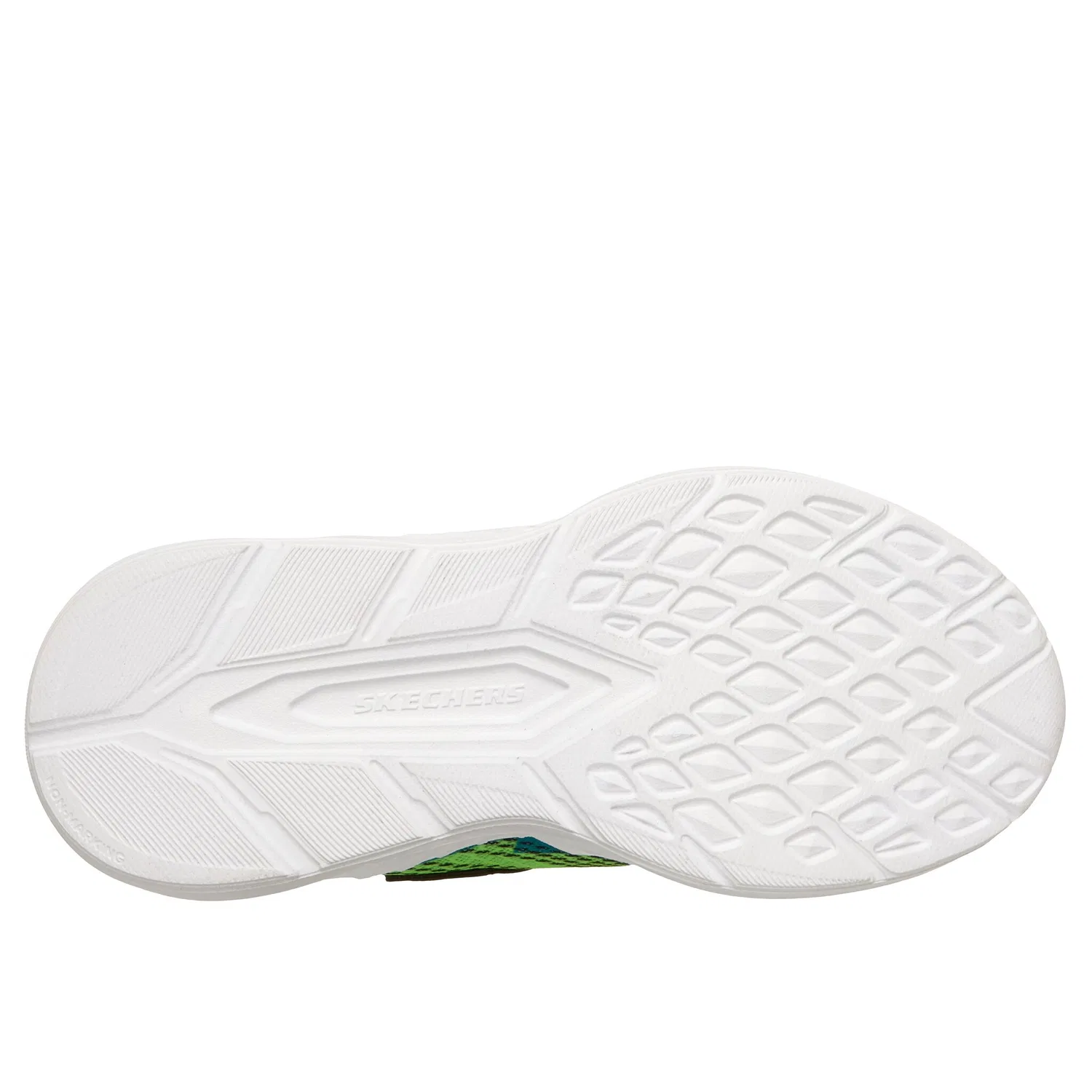 Детские текстильные кроссовки со световой индикацией Skechers, Lime/Black — фото 3