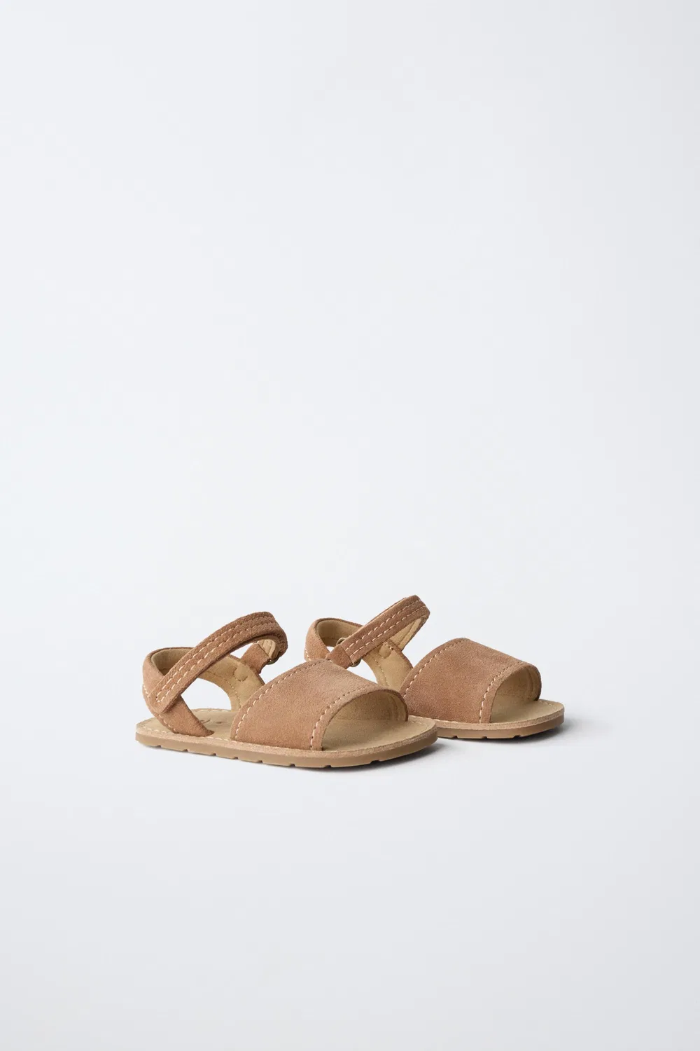 КОЖАНЫЕ САНДАЛИИ ДЛЯ ХОДЬБЫ БОСЫМИ НОГАМИ ZARA, Brown — фото 2