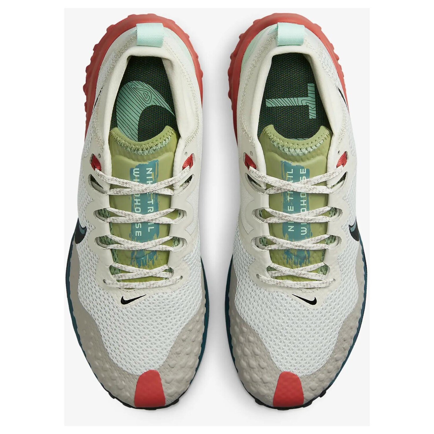 Кроссовки Nike Wildhorse 7, слоновая кость/зеленый — фото 4