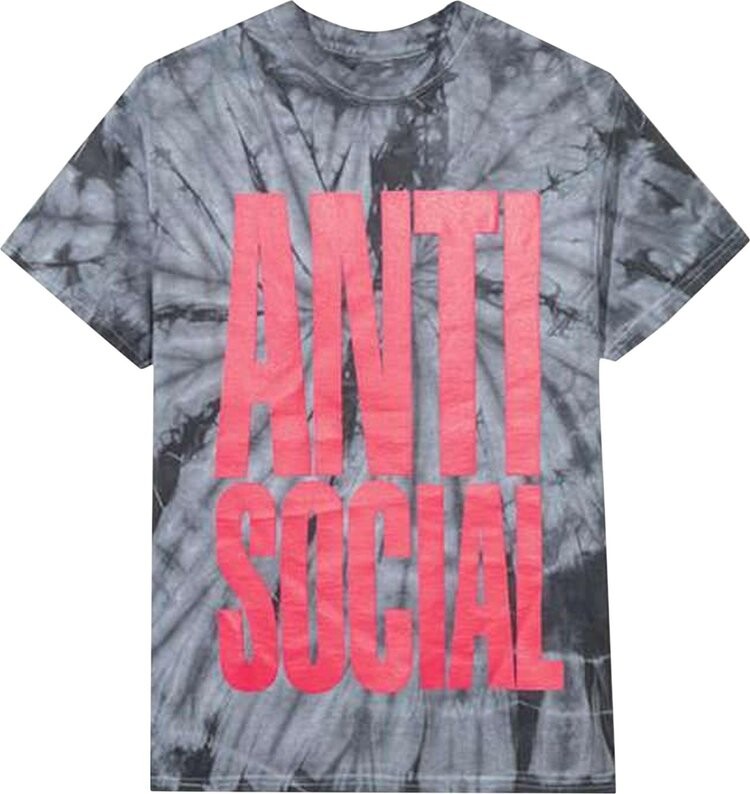 

Футболка Anti Social Social Club Heatwave Tee 'Black Tie Dye', черный