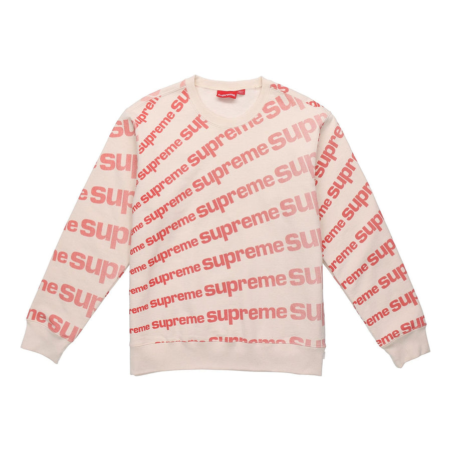 

Худи Supreme SS20 Week 1 Radial Crewneck Logo Full Print Round Neck Unisex Pink