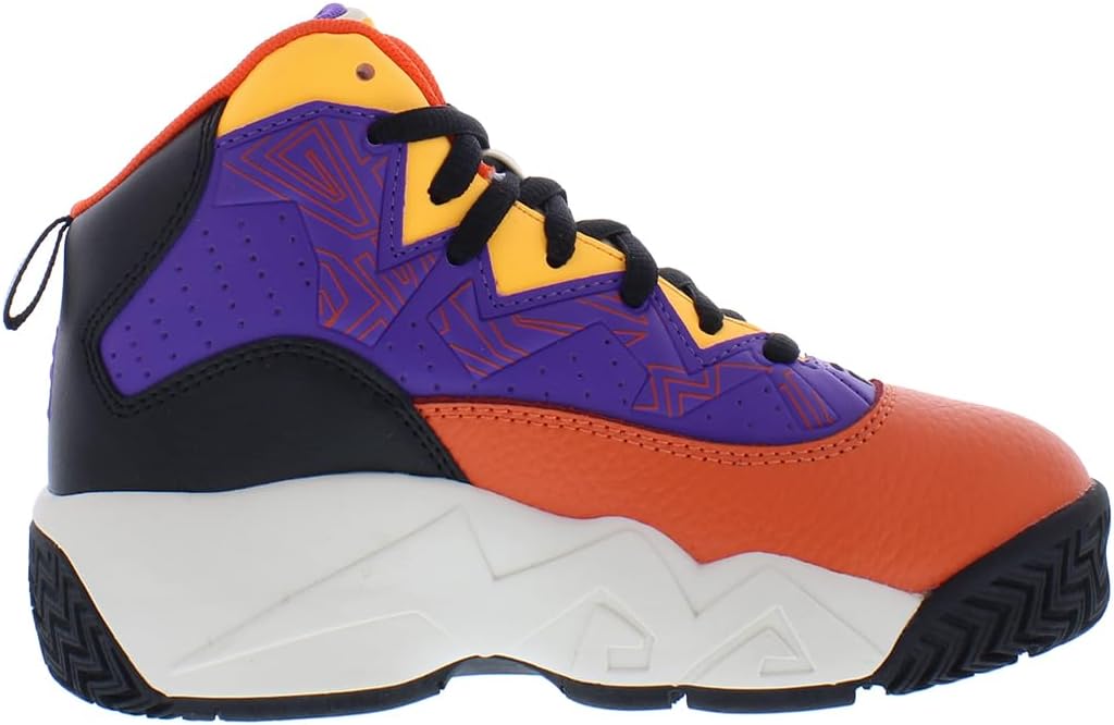Кроссовки Fila Unisex-Child Kid's Fila Mb, черный/оранжевый/фиолетовый — фото 3
