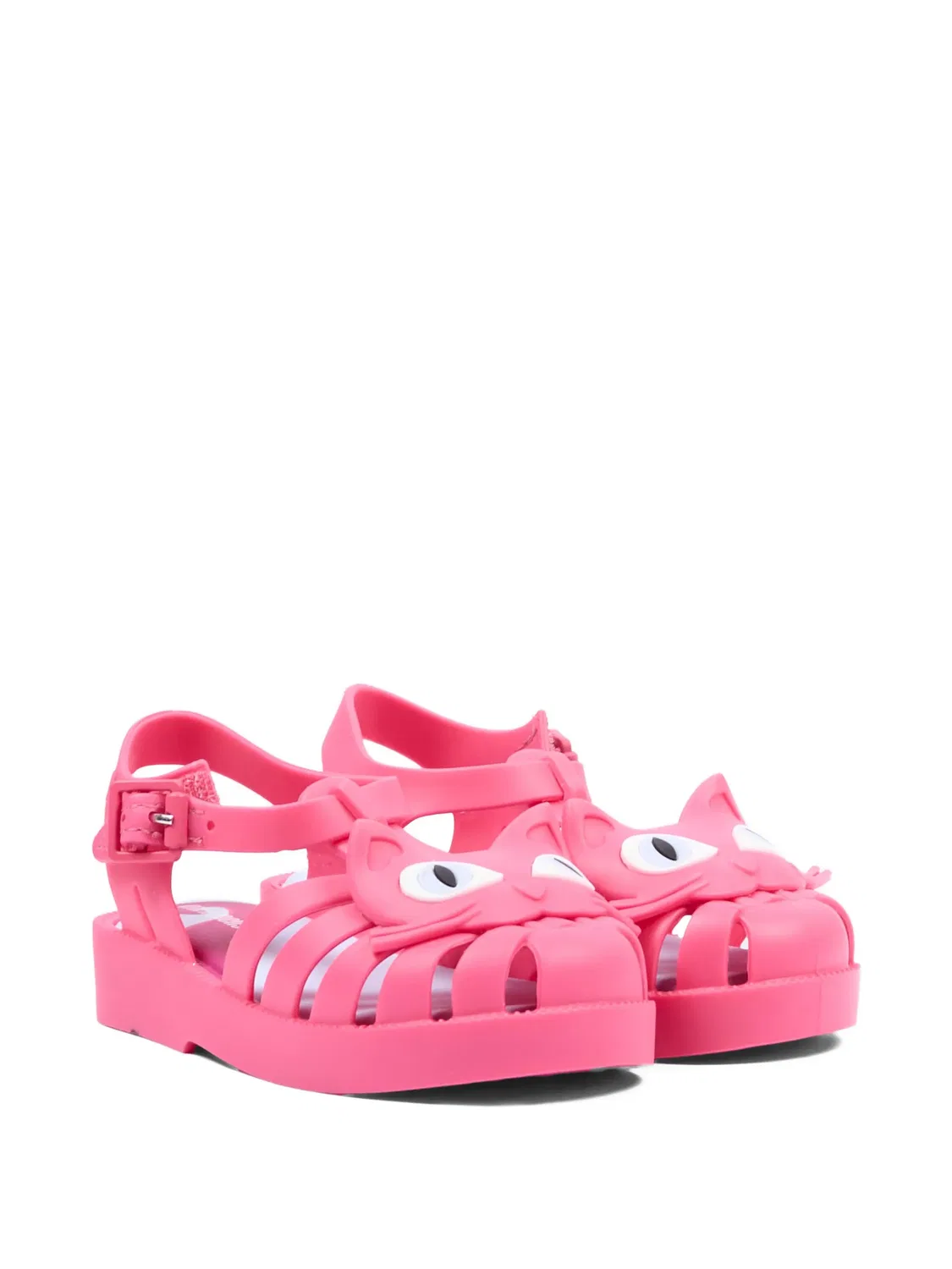 Сандалии-клетка с кошкой, розовые Melissa, розовый