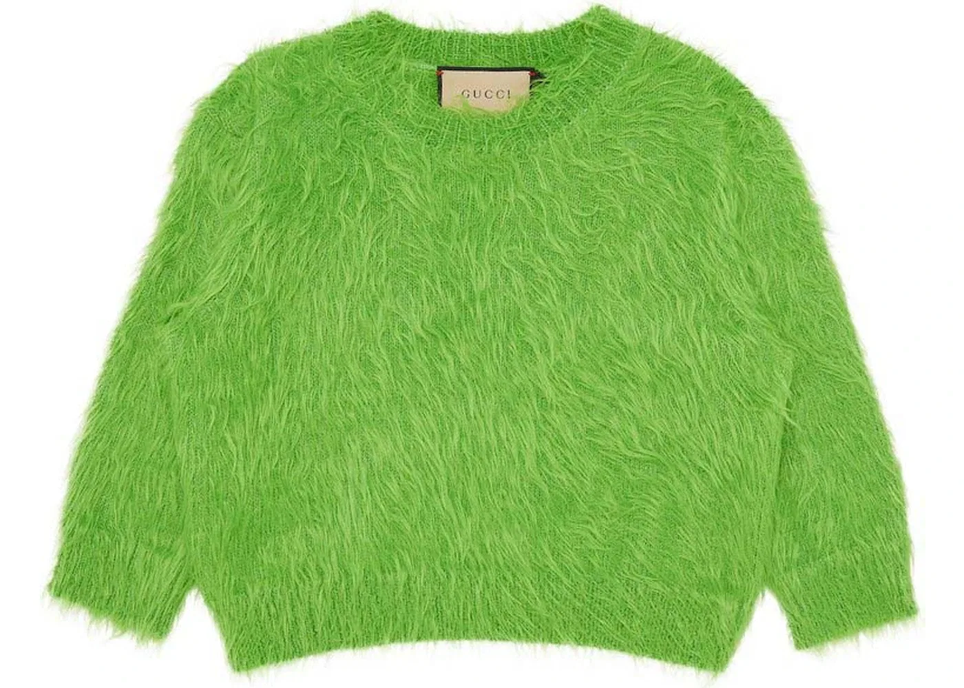 Женский свитер из шерсти с ворсом Gucci, Green