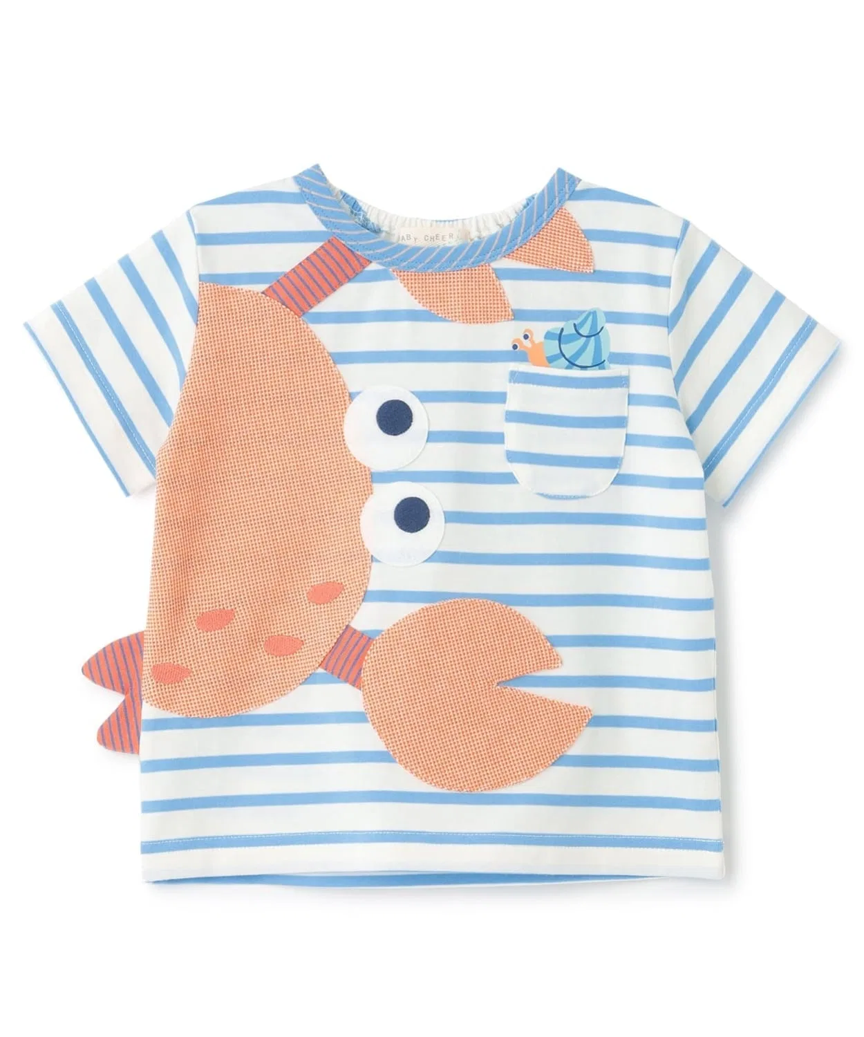 Детская футболка с принтом Crab Tee baby cheer, Multi — фото 2