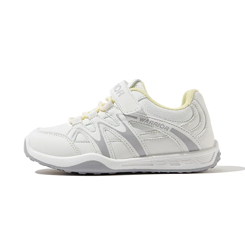 Детские повседневные кроссовки из синтетической кожи Beige/Yellow WARRIOR