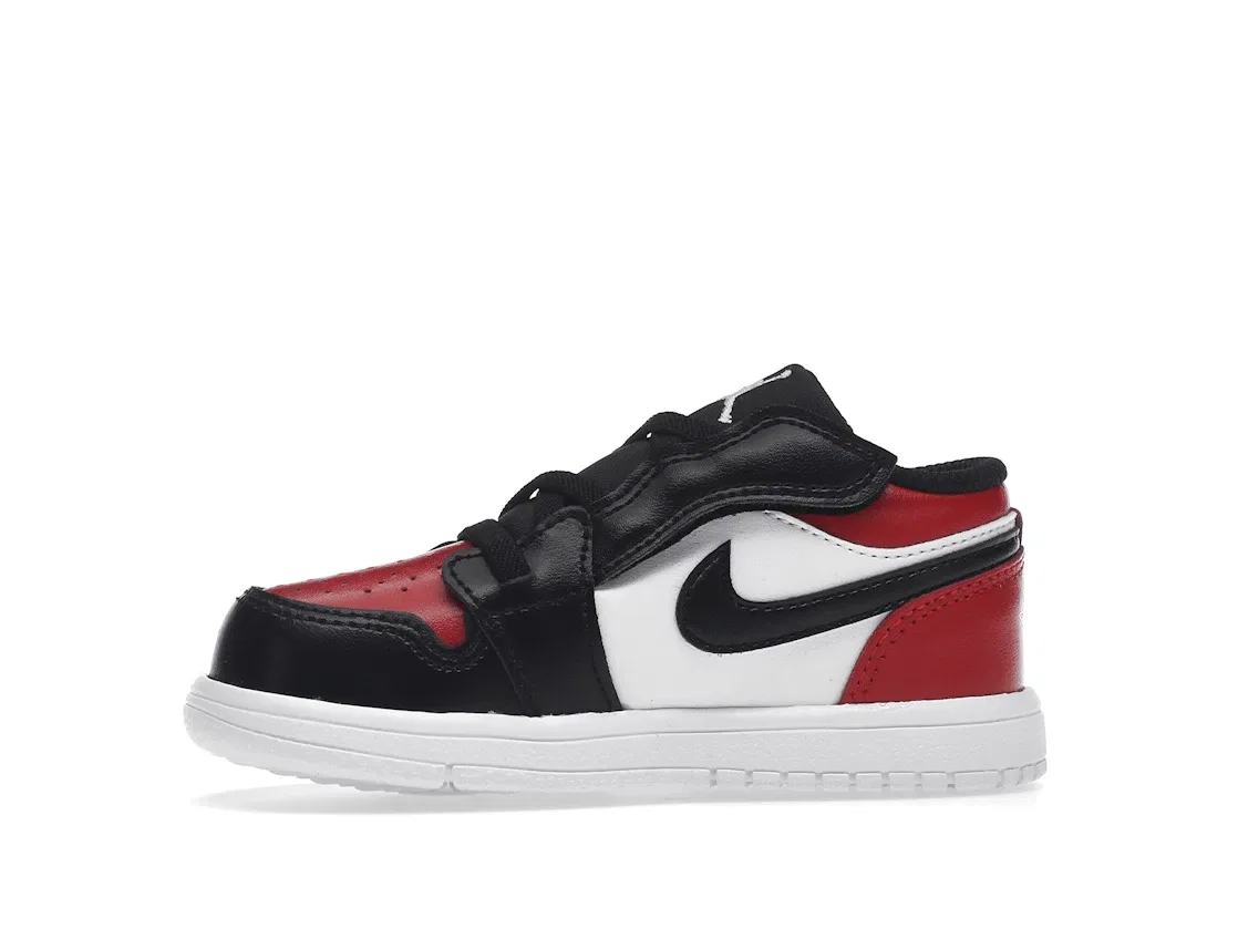 Детские кроссовки Lifestyle с принтом Jordan 1 Low Alt Bred Toe Jordan, Gym Red/White/Black — фото 3