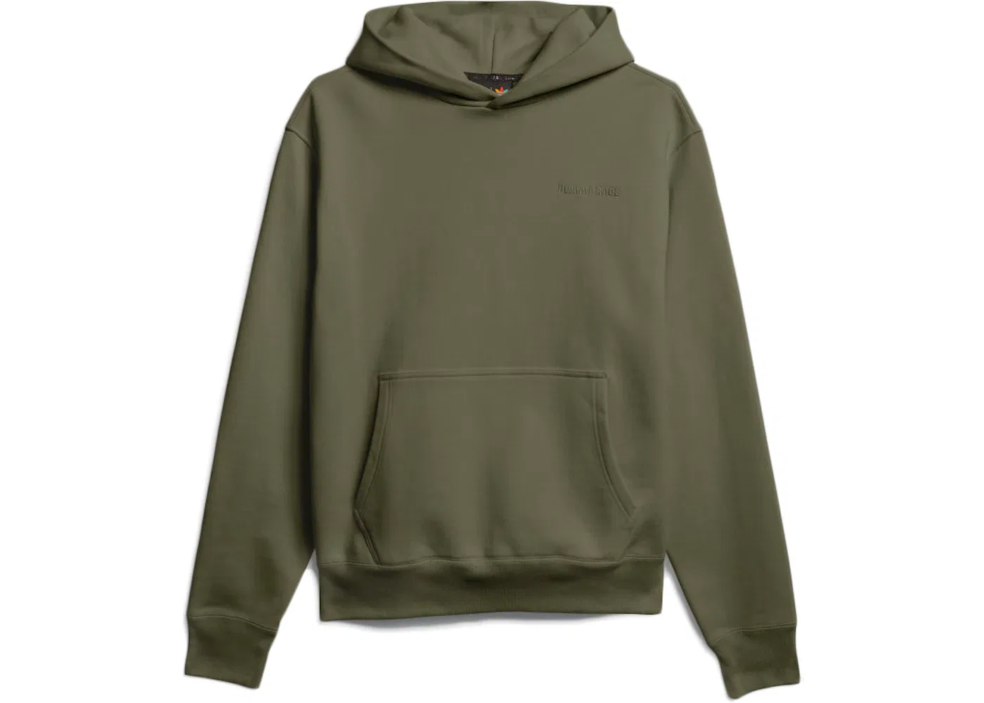 Унисекс худи с длинным рукавом Adidas Pharrell Williams Basics, Olive Cargo
