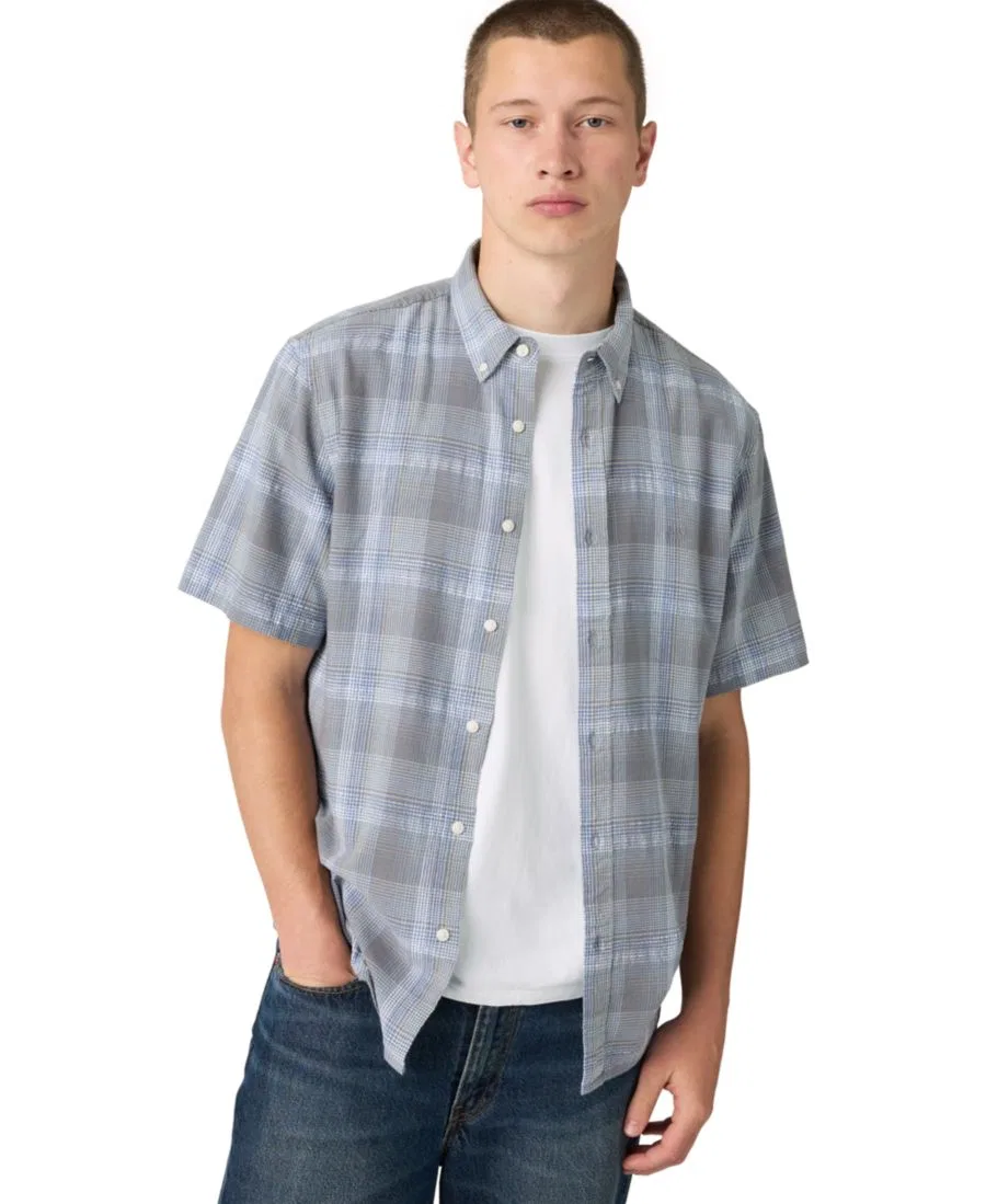 Рубашка с воротником на пуговицах, с коротким рукавом, классическая Levi's, Bennet Plaid — фото 2