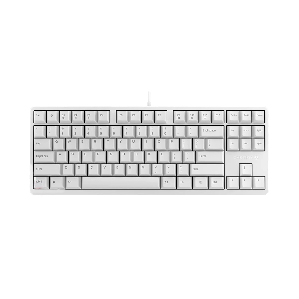 

Игровая клавиатура Cherry G80-3000S TKL, проводная, Cherry MX Blue, белый