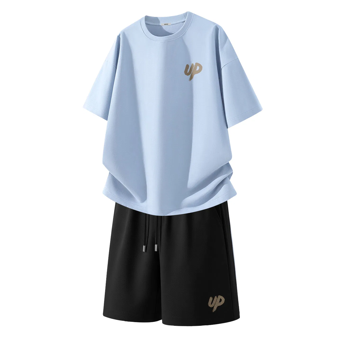 Детский комплект спортивной одежды 2 шт Glacier Blue+Black MINISO, Цвет Glacier Blue+Black