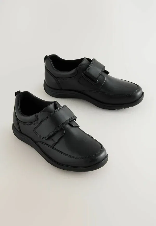 Туфли кожаные Wide fit school shoes Next black, черный — фото 2
