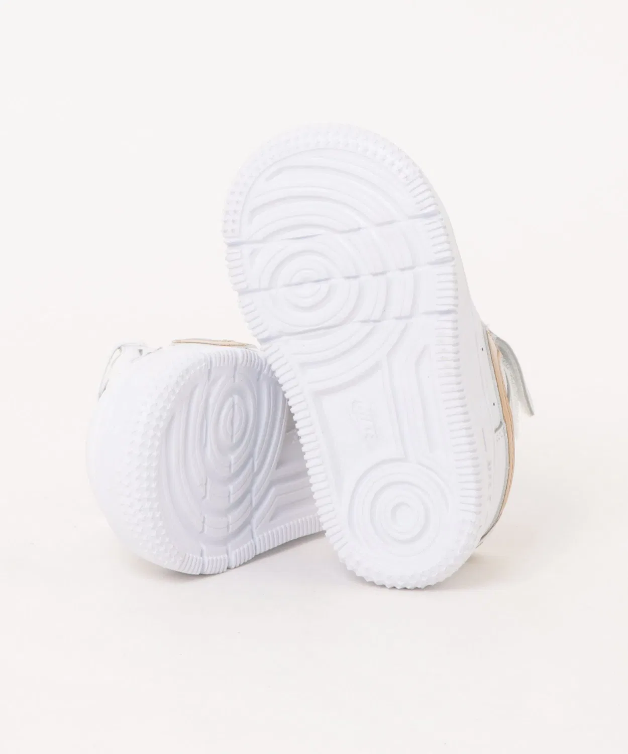 Детские кроссовки с липучкой Nike Force 1 Low EasyOn, White/M G Gold — фото 3