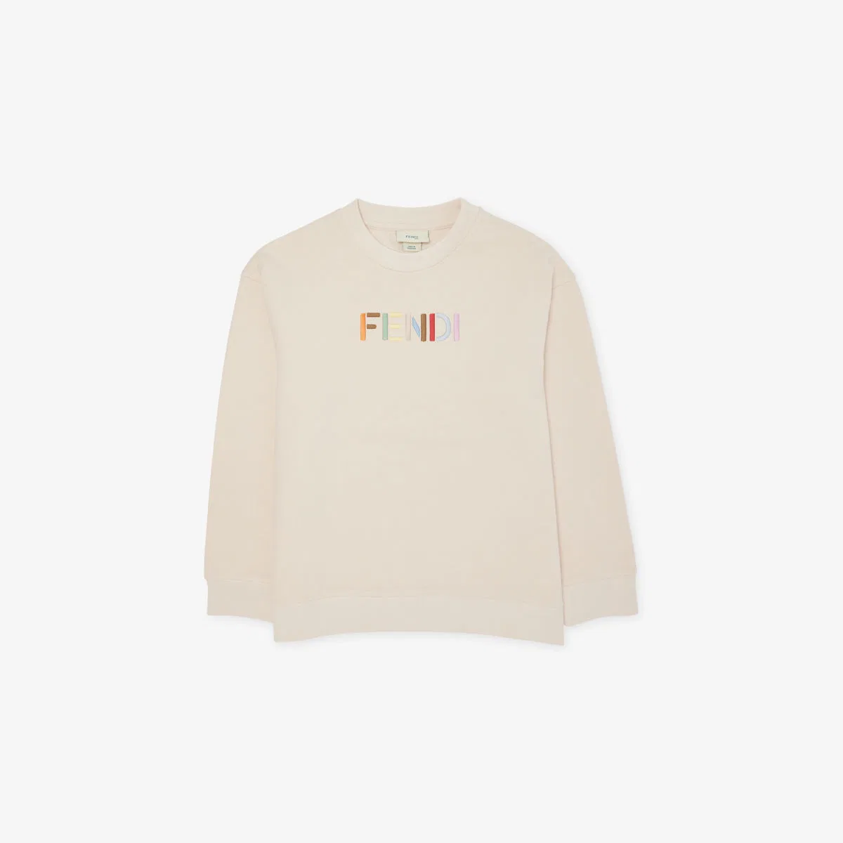 Хлопковая толстовка с круглым вырезом и логотипом, 6 лет Fendi