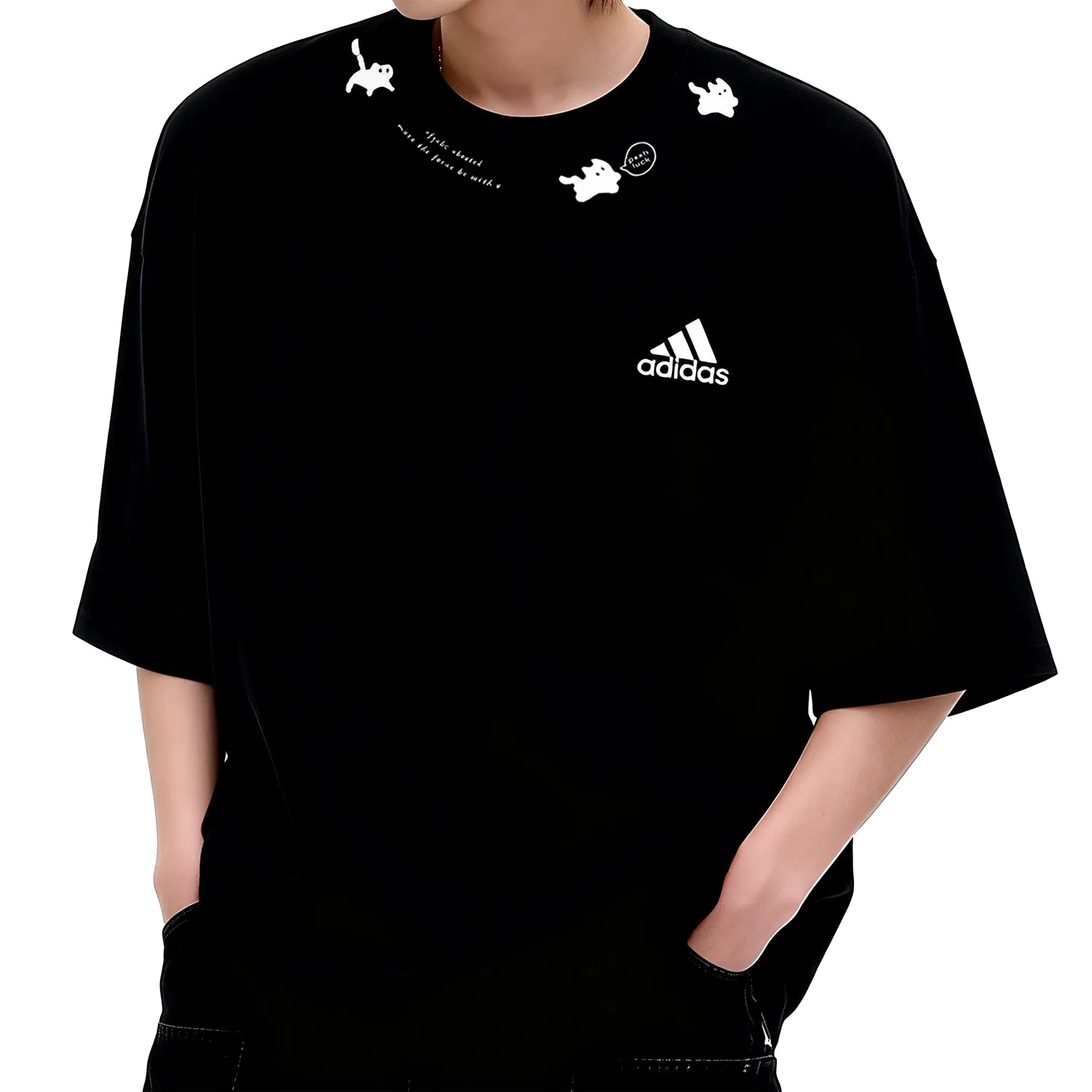 Женская футболка с принтом MUST HAVES Adidas, Exclusive-White — фото 4