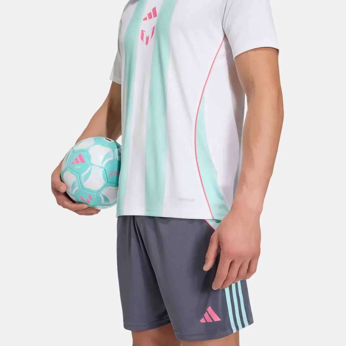 Мужская футболка с принтом Messi adidas, Blanco / Azul — фото 4