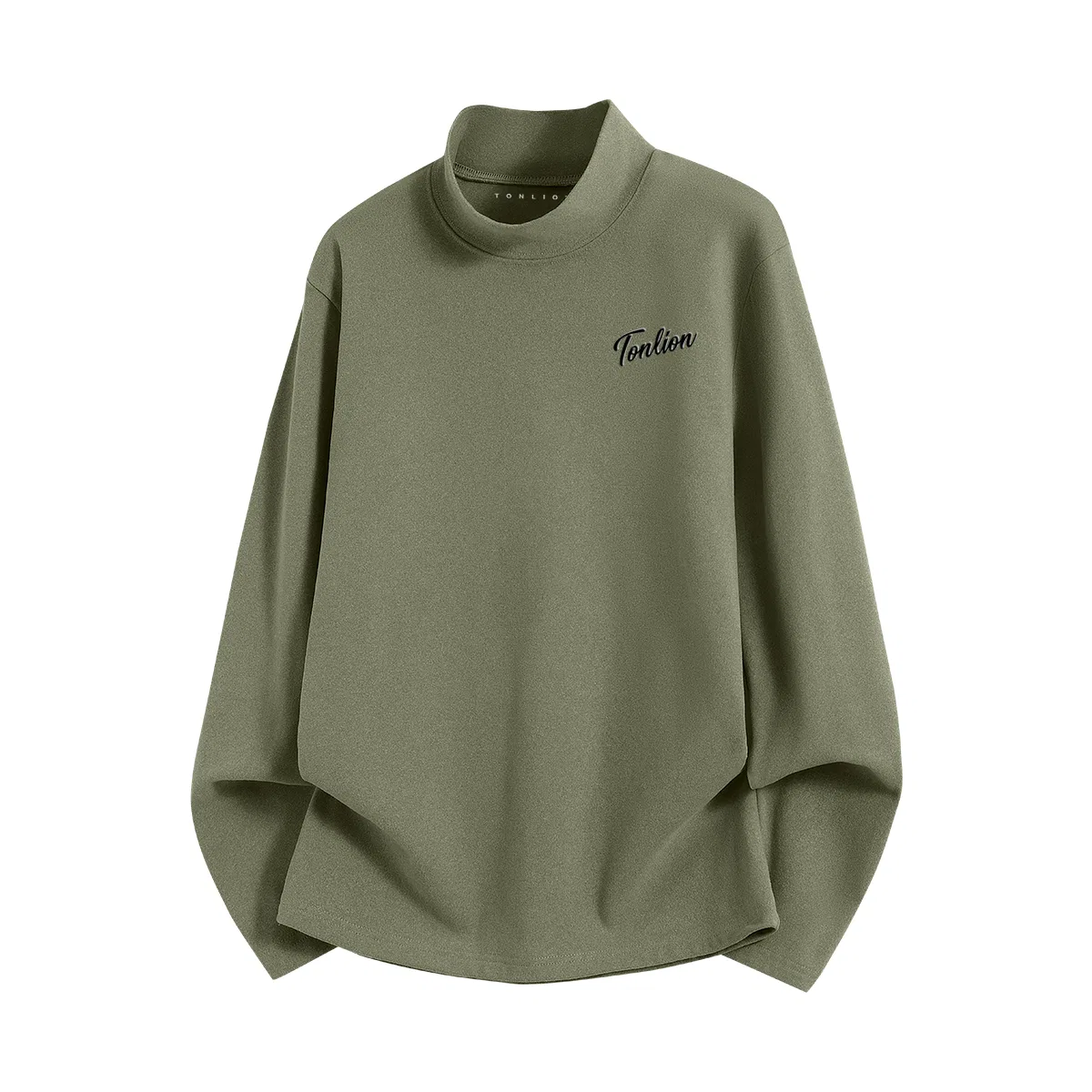 Детская футболка с длинным рукавом с принтом Tonlion, Military Green (Tn Tang Lion Signature Badge)