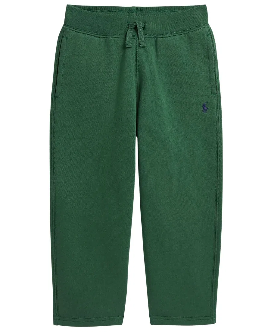 Детские флисовые спортивные брюки с эластичным поясом и вышивкой Polo Ralph Lauren, Verano Green