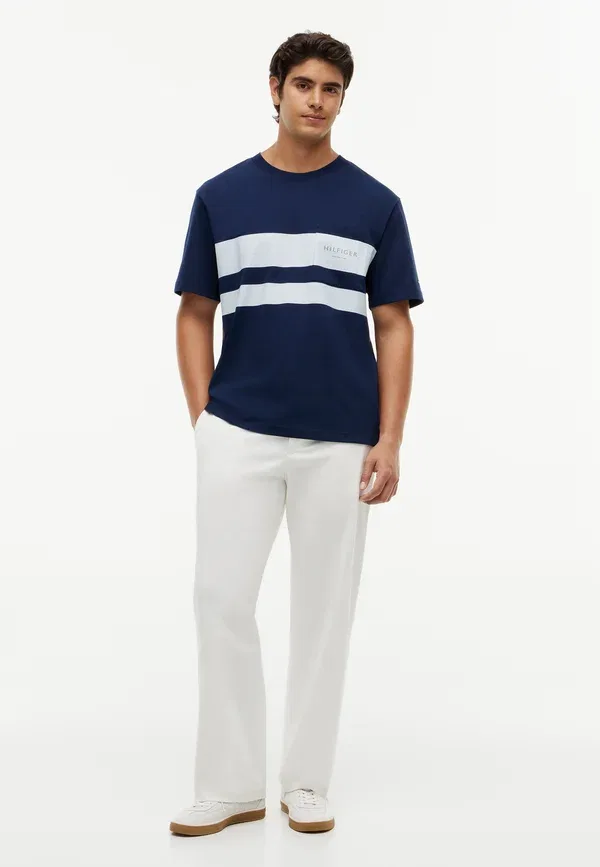 Футболка с принтом Sail colorblock athleisure sail pack, Tommy Hilfiger, Carbon темно-синий — фото 2
