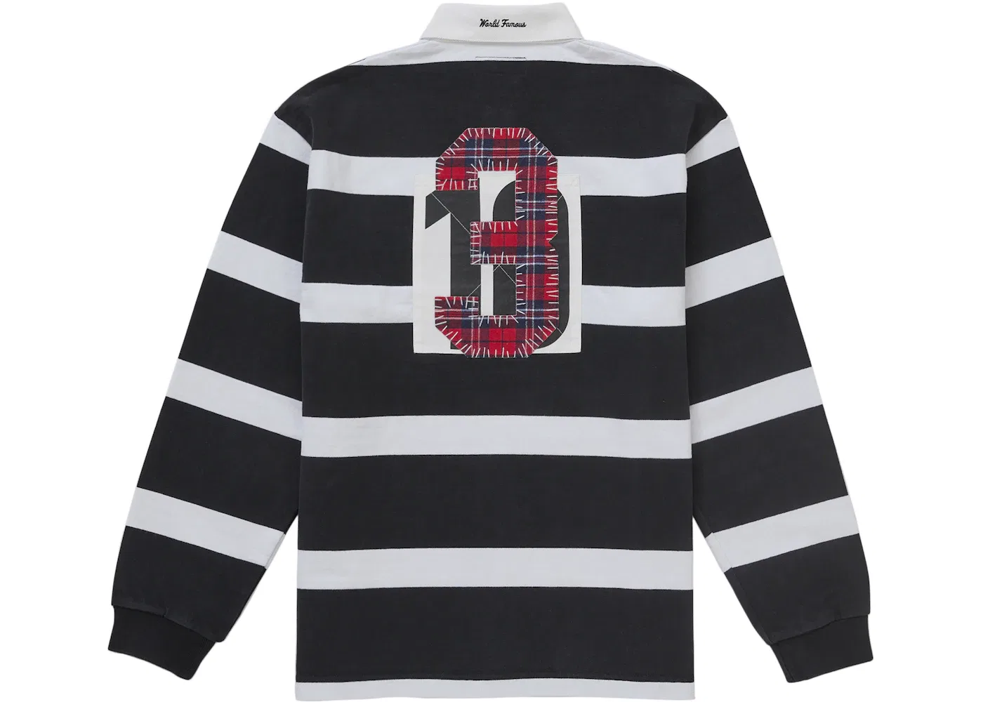 Мужская рубашка-поло с принтом Rugby (FW25) Supreme, Black — фото 2