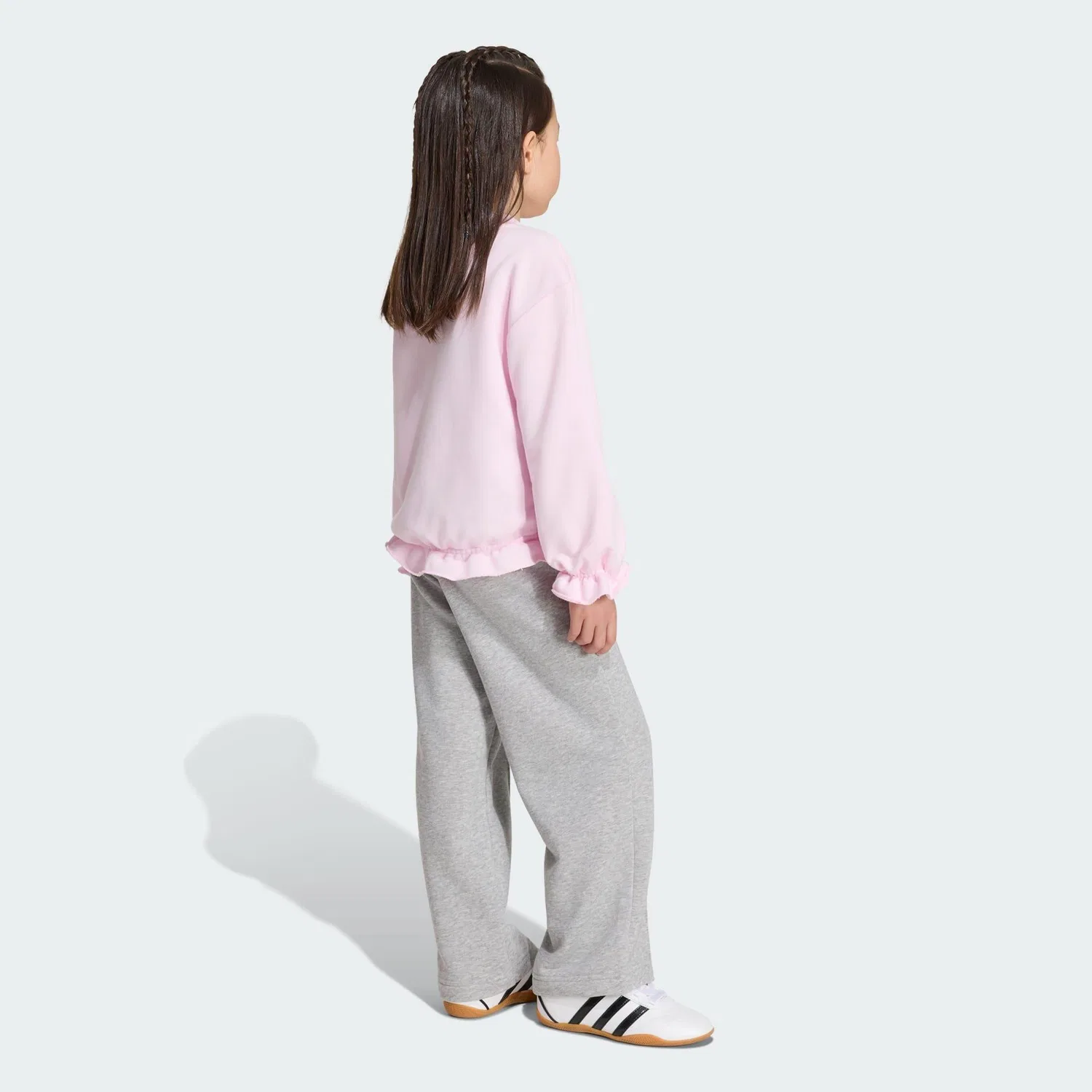 Детский спортивный костюм с рюшами Seasonals Sweatset Adidas, Altrosa Weiss — фото 3