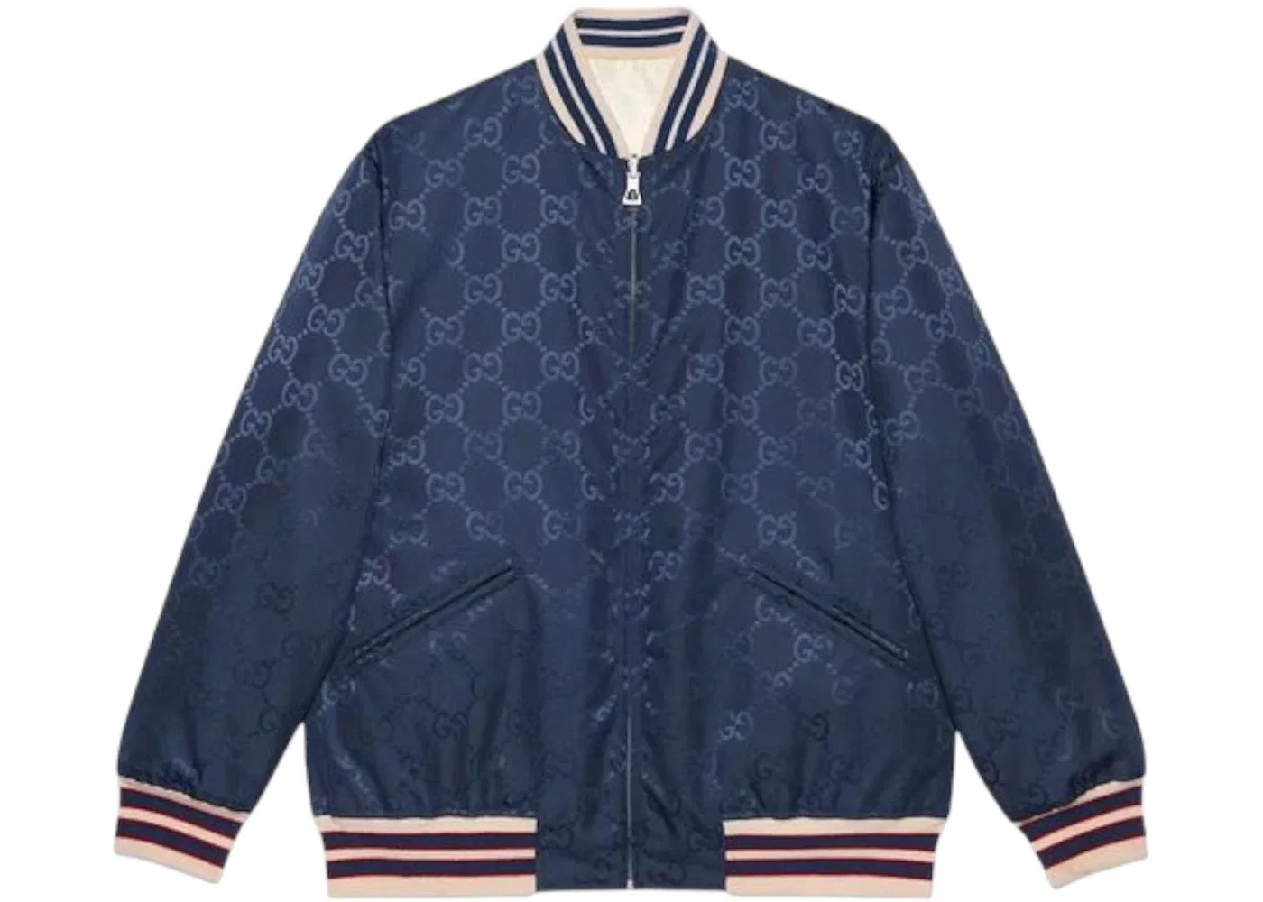 Мужская куртка реверсивная с монограммой Gucci, Navy/Blue