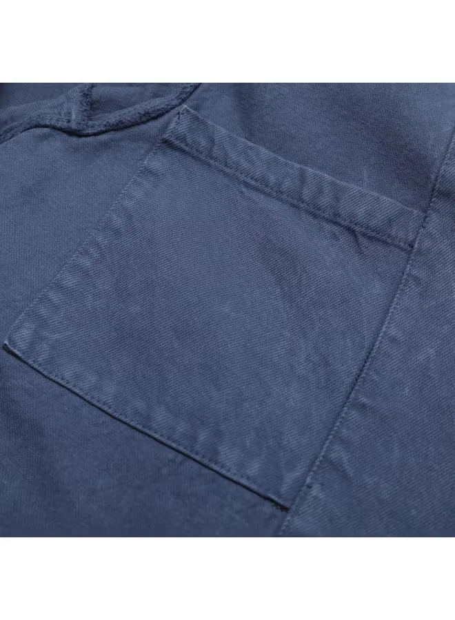 Пиджак двубортный структурированный с длинным рукавом Zara, синий — фото 4