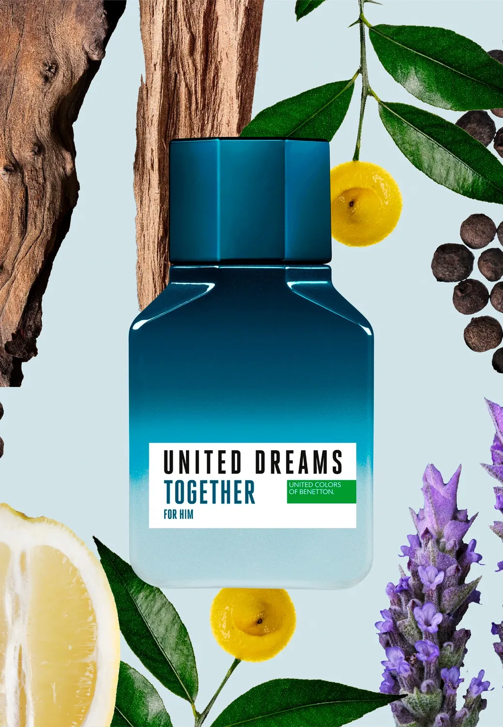 Together for him edt - туалетная вода Benetton Perfumes, 100 мл — фото 3