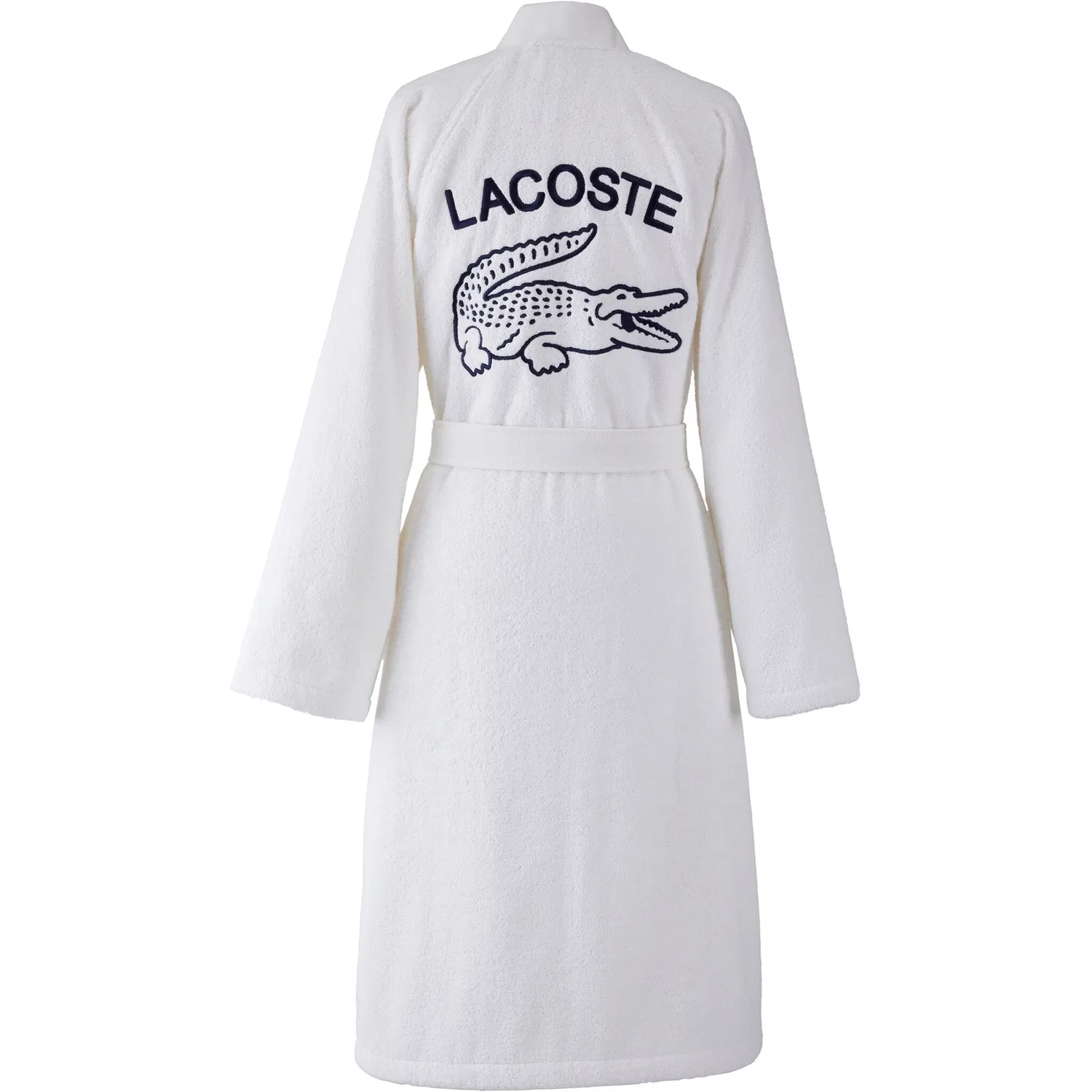 Халат женский Lacoste L DEFILE, с вышивкой крокодила, White Marine — фото 2