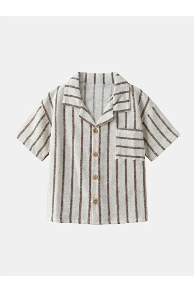 Детская рубашка для мальчиков с коротким рукавом Pufiko Kids, Nude Color