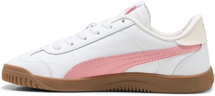 Детские кроссовки для девочек со шнуровкой PUMA Kids Girls Club 5V5, White — фото 3