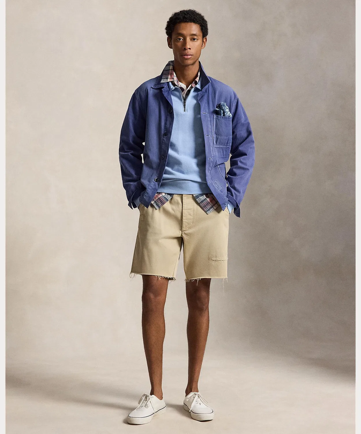 Мужской свитшот с длинным рукавомLoopback Fleece Polo Ralph Lauren, Blue — фото 3
