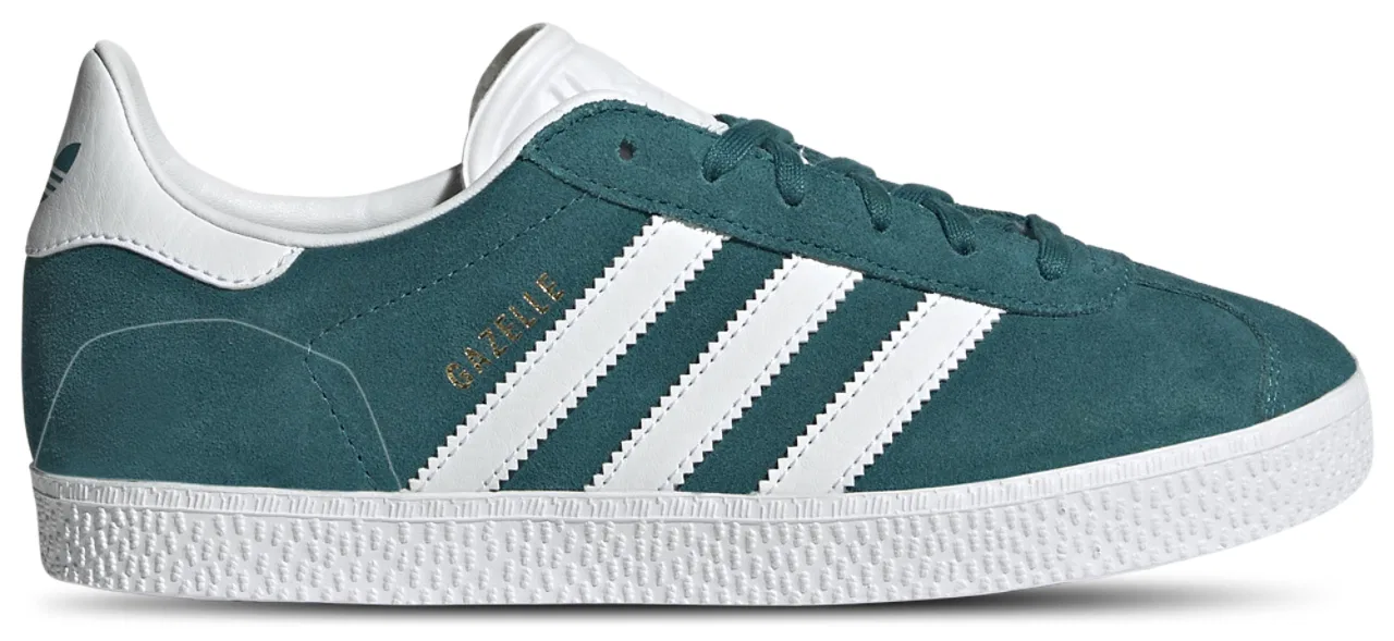Кроссовки для девочек Gazelle Adidas, цвет Legacy Teal/Gold Metallic/White