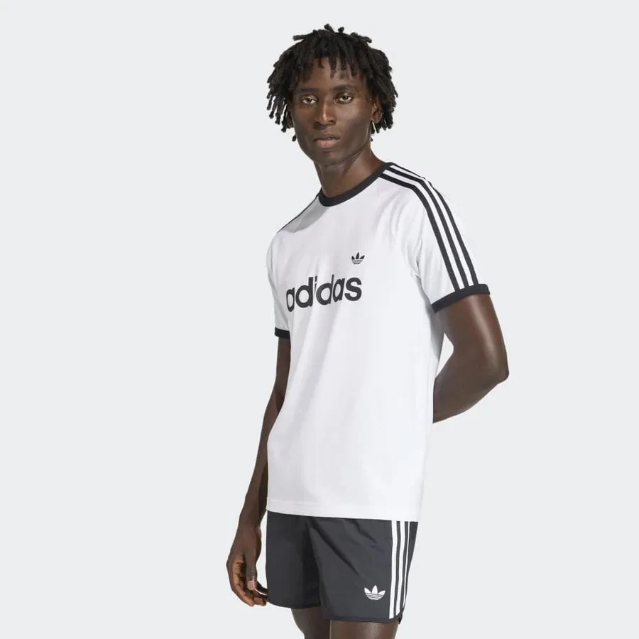 Футболка с длинным рукавом 3S Ringer T adidas, Белый — фото 2