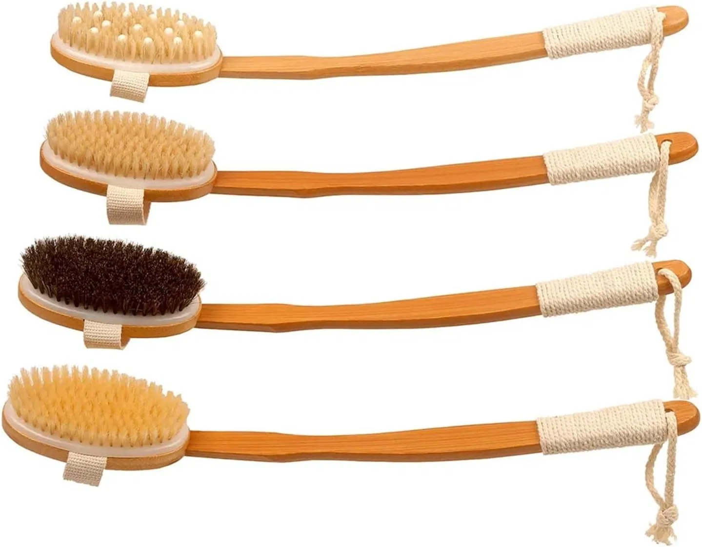 Щетка для тела с длинной ручкой, LSYHHXC, 48 см, Bead Pig Brush — фото 2