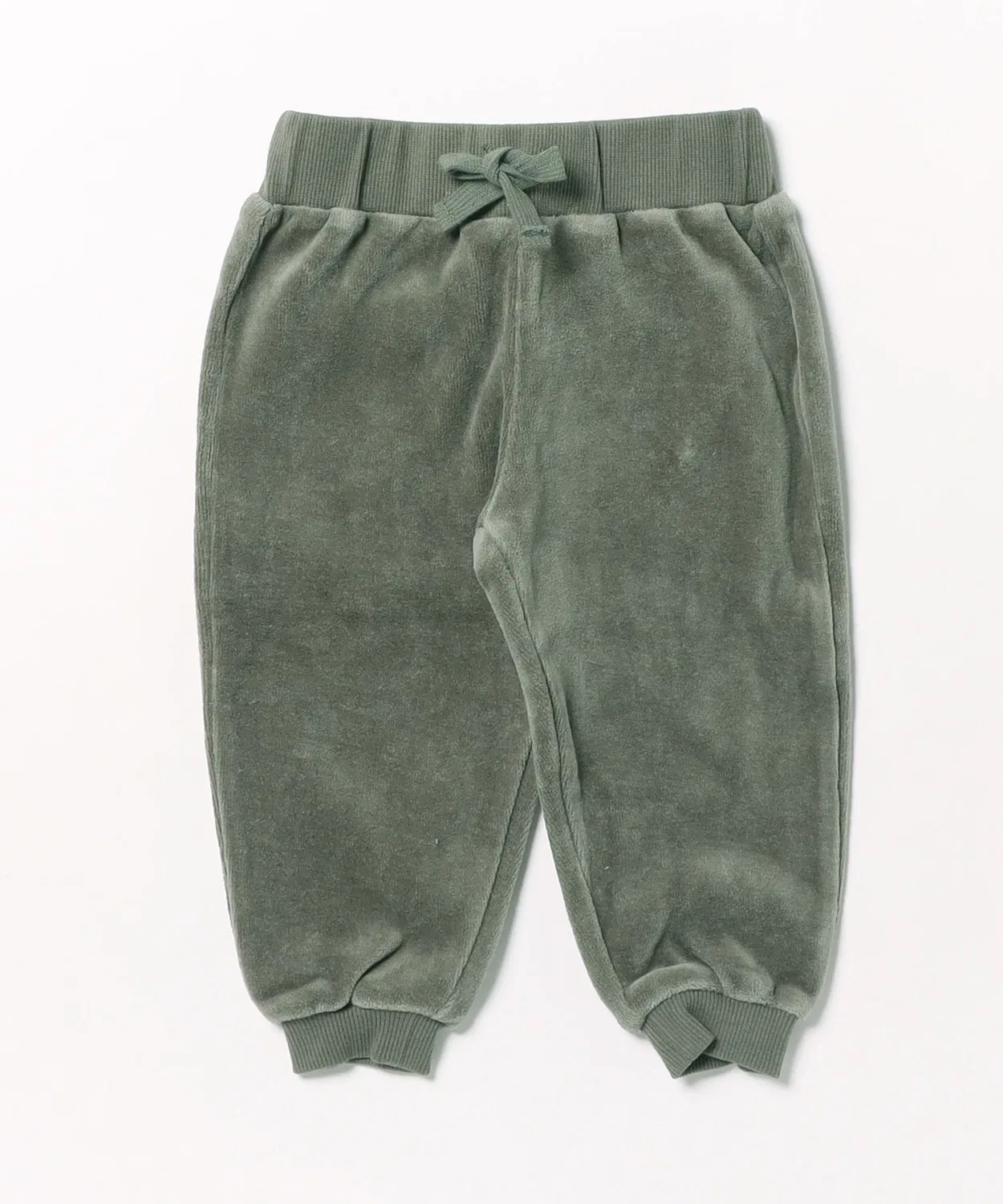 Детские спортивные штаны свободного кроя Velour Relaxed Sweatpant Quincy Mae, Green